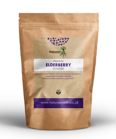 Elderberry Powder by Nature's Root – 125g Natural Fruit Powder