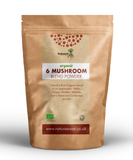 Organic 6 Mushroom Blend Powder by Nature's Root – 60g Functional Mushroom Powder