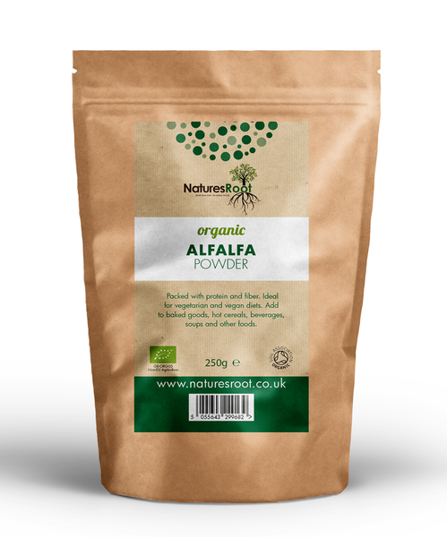Organic Alfalfa Pure Leaf Powder by Nature's Root – 125g Green Superfood Powder