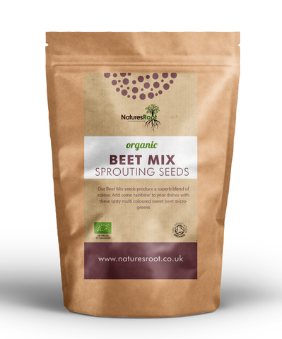 Organic 'Beet Mix' Sprouting Seeds by Nature's Root – 60g Sprouting Seeds