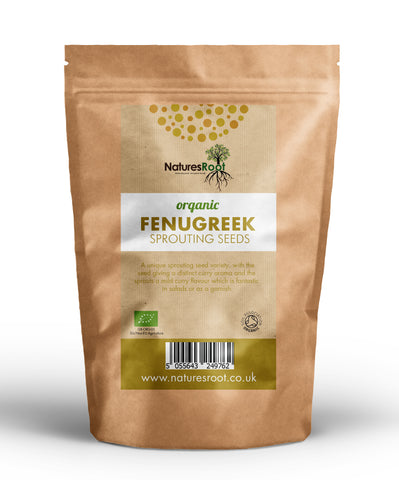 Organic Fenugreek Sprouting Seeds by Nature's Root – 60g Sprouting Seeds