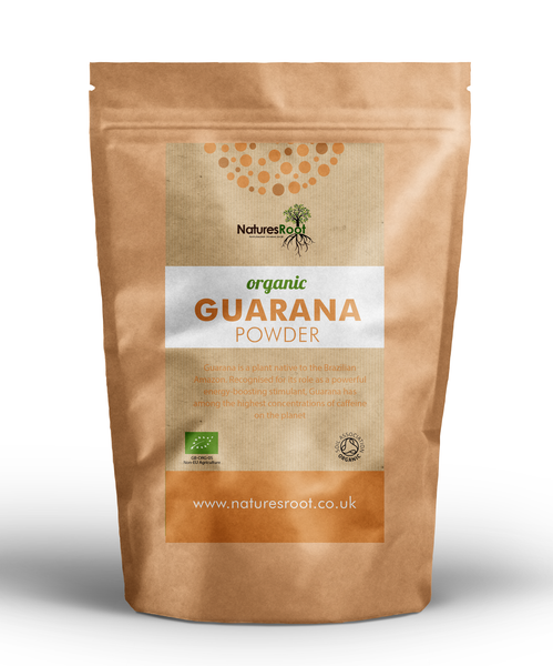 Organic Guarana Powder by Nature's Root – 60g Herbal Powder