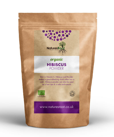 Organic Hibiscus Powder by Nature's Root – 125g Herbal Powder