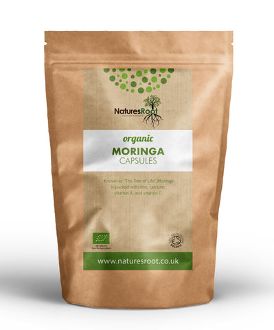 Organic Moringa Powder Capsules - Natures Root