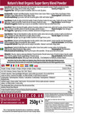 Organic Super Berry Blend Powder by Nature's Root – 125g Herbal Powder