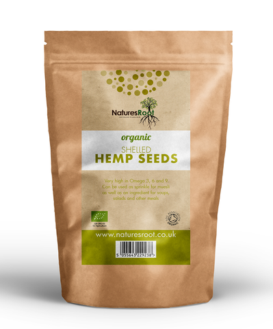 Organic De-Shelled Hemp Seeds by Nature's Root – 250g Sprouting Seeds