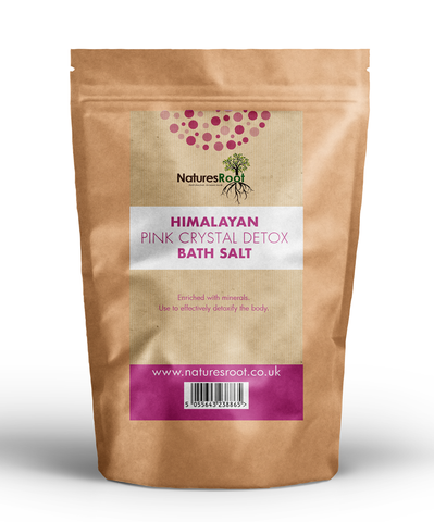 Himalayan Pink Crystal Bath Salt by Nature's Root – 125g Herbal Powder