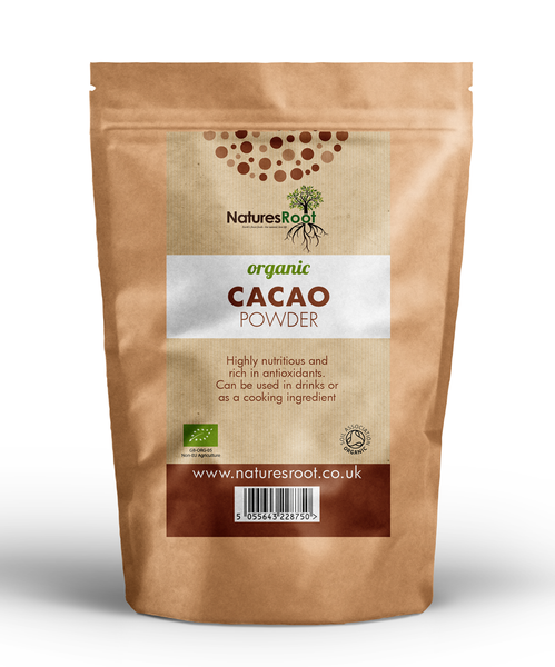 Organic Cacao Powder by Nature's Root – 125g Herbal Powder