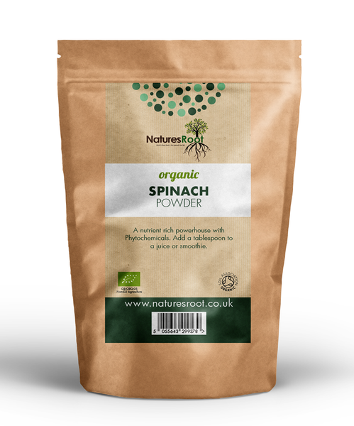 Organic Spinach Powder by Nature's Root – 60g Green Superfood Powder