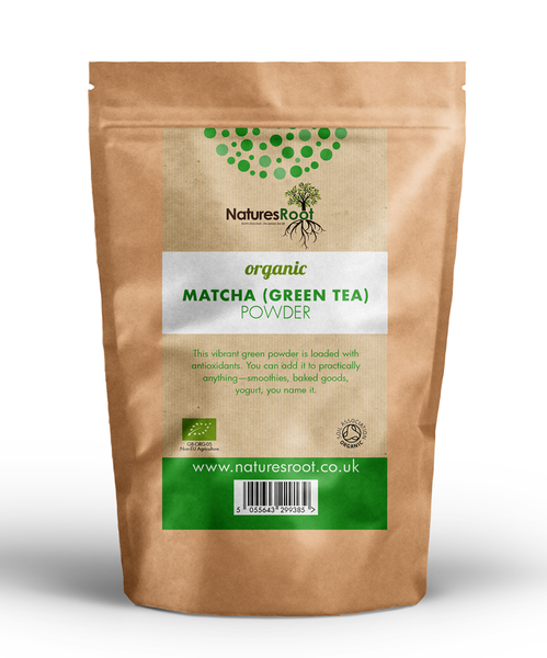 Organic Matcha (Green Tea) Powder by Nature's Root – 60g Green Superfood Powder