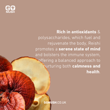 Tin of GoMush® Reishi Mushroom Extract Powder, 60g (image 6)