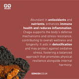 Tin of GoMush® Chaga Mushroom Extract Powder, 60g (image 6)