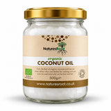 Jar of Natures Root organic coconut oil, 500g