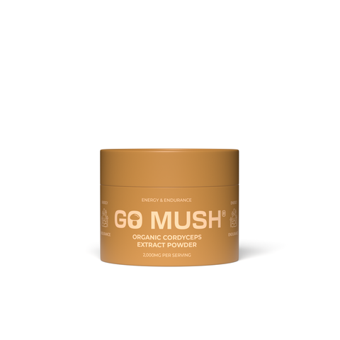 Tin of GoMush® Cordyceps Mushroom Extract Powder, 60g