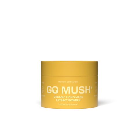 Tin of GoMush® Lion's Mane Mushroom Extract Powder, 60g