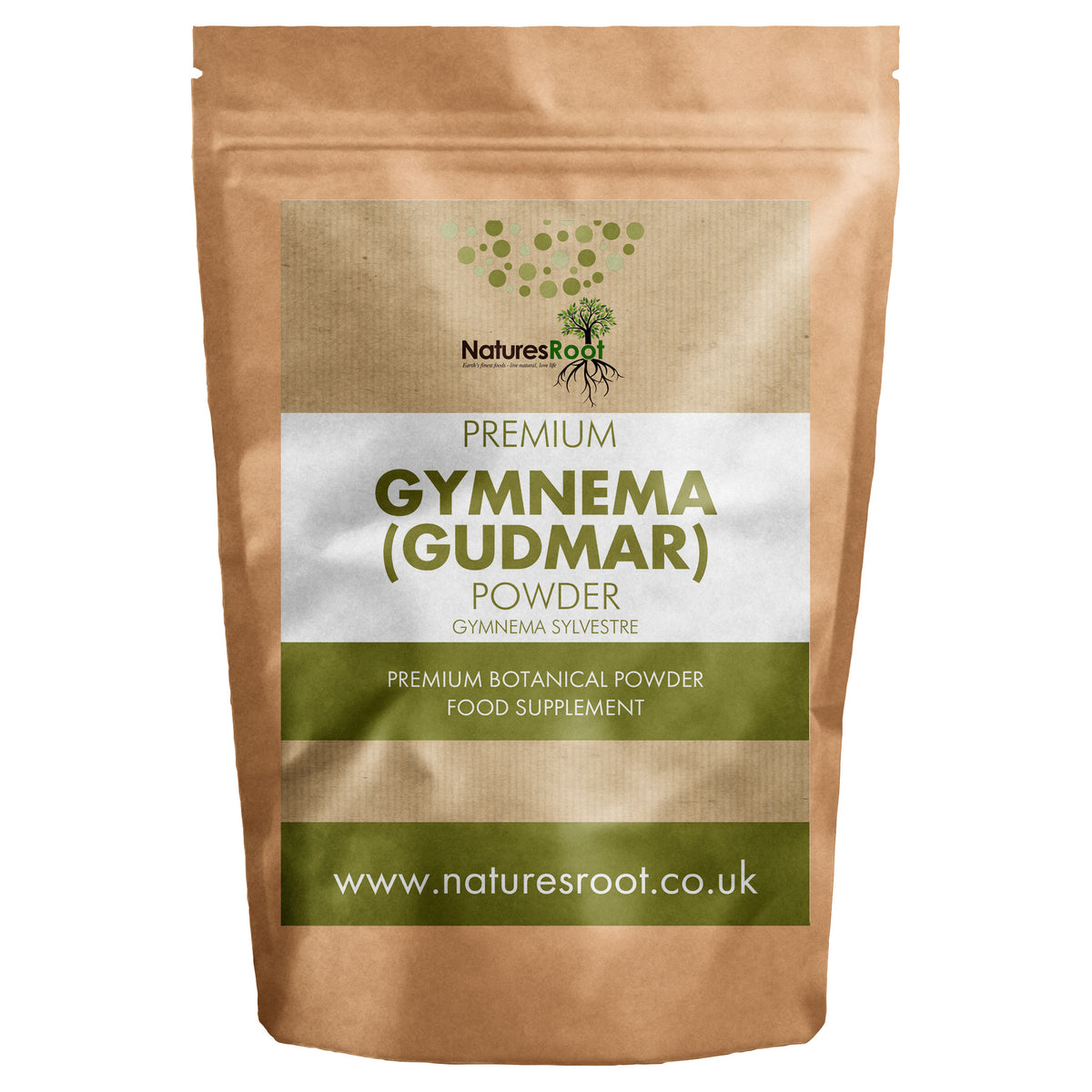 Gymnema Leaf Powder by Nature's Root - front of pouch