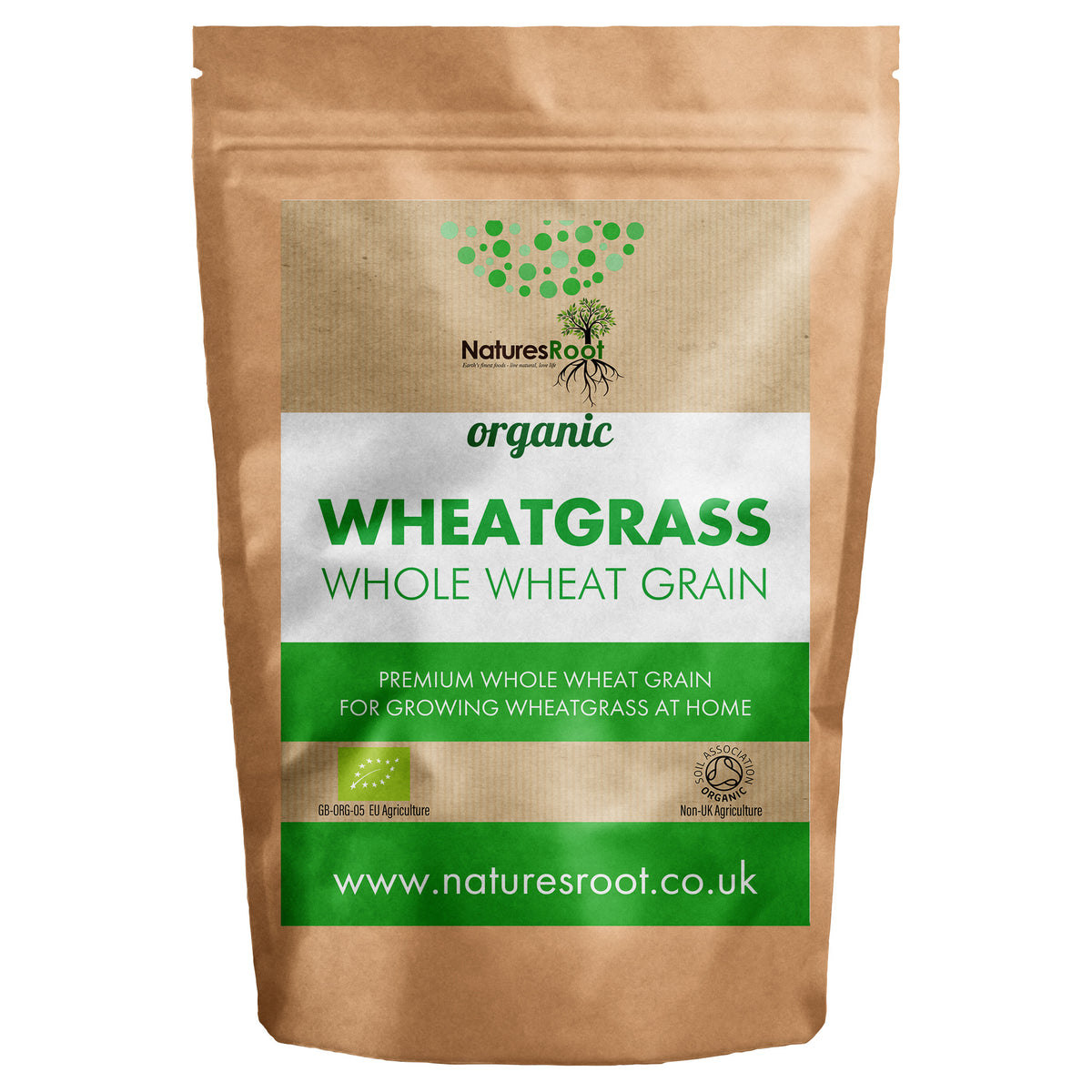 Organic Wheatgrass Seeds - front of pack