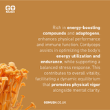 Tin of GoMush® Cordyceps Mushroom Extract Powder, 60g (image 7)