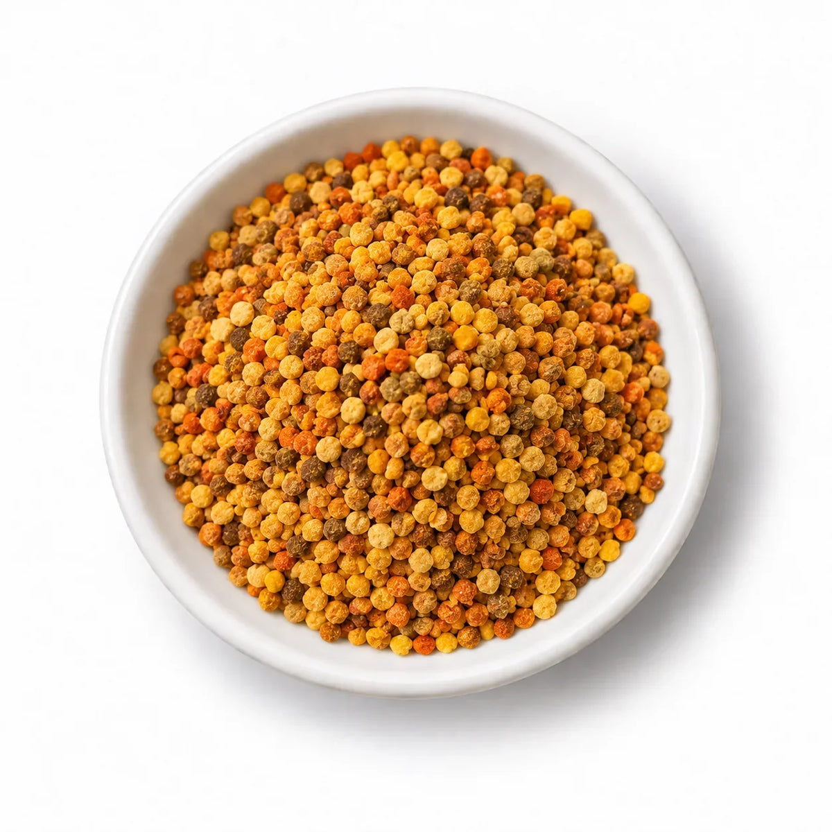 Organic Spanish Bee Pollen in a white dish