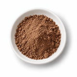 Organic Chaga Mushroom Powder in a white dish