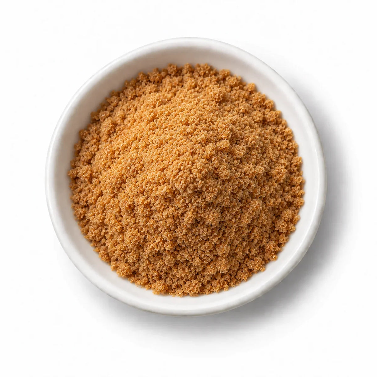 Organic Raw Coconut Palm Sugar in a white dish