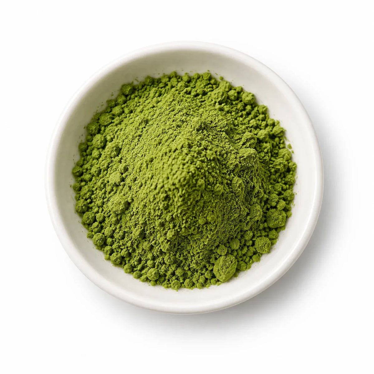 GoMush® Lavendel-Matcha-Latte-Mischung in einer weißen Schale