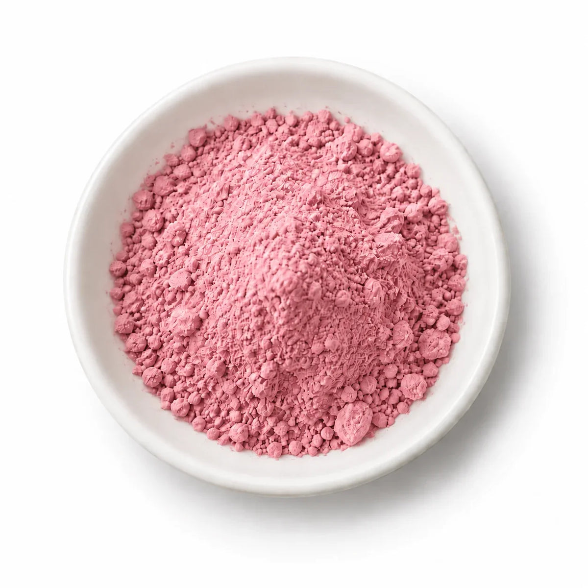 Rose Petal Powder in a white dish