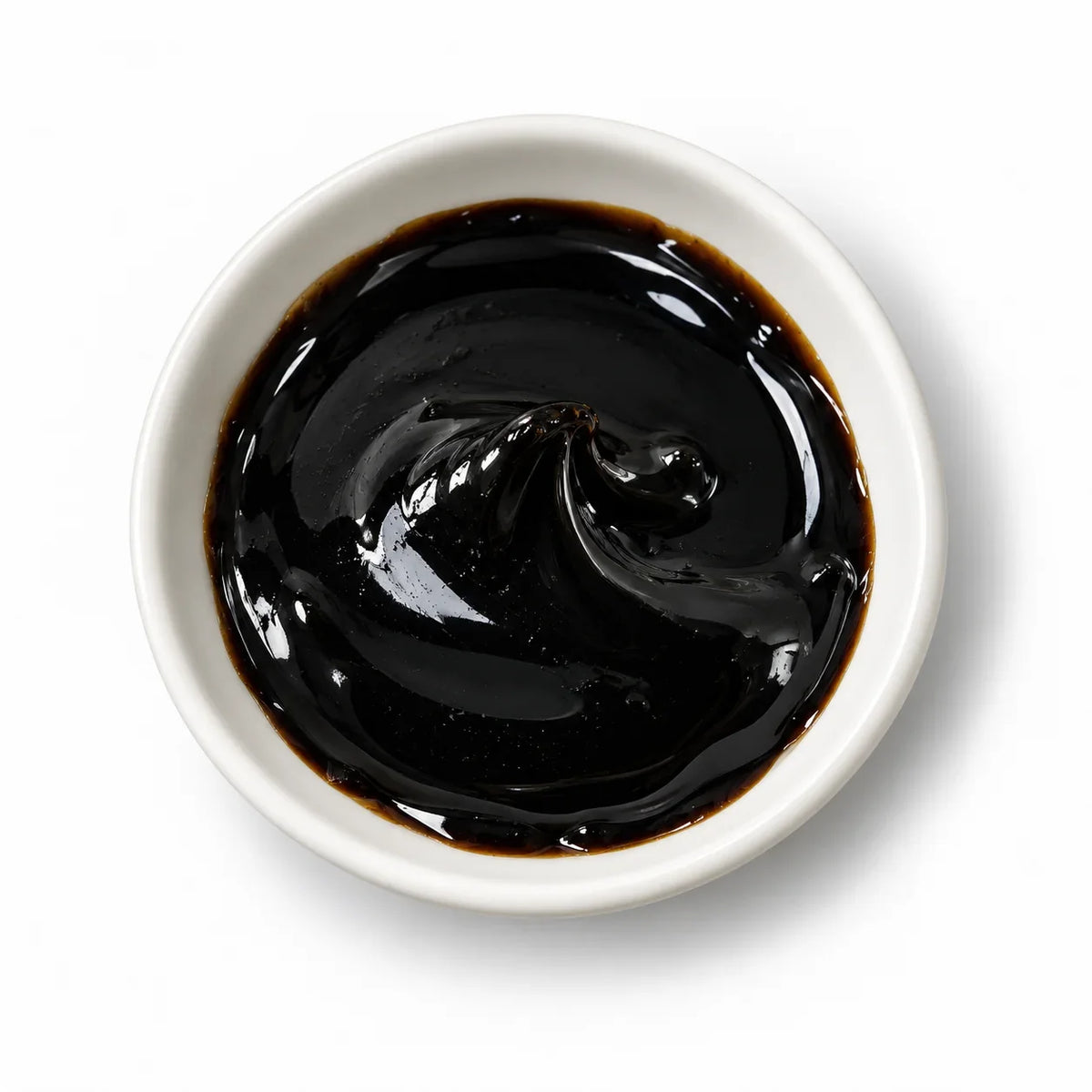 Shilajit Resin in a white dish