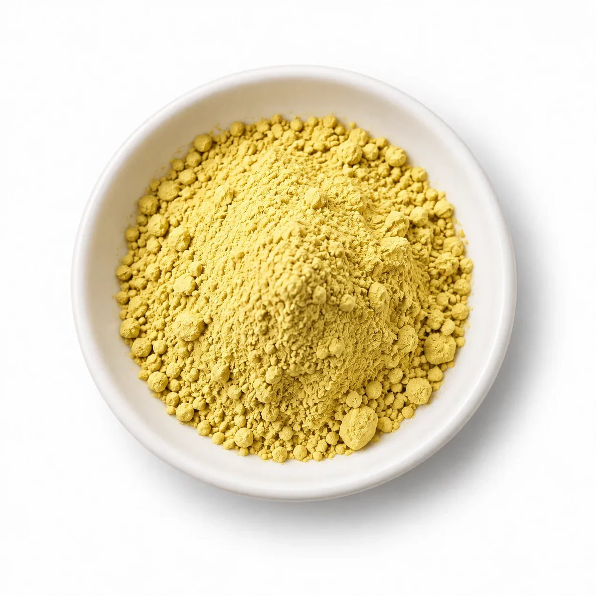 Organic Fenugreek Seed Powder in a white dish
