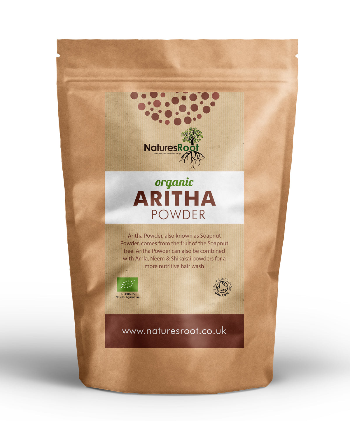 Organic Aritha Powder by Nature's Root – 60g