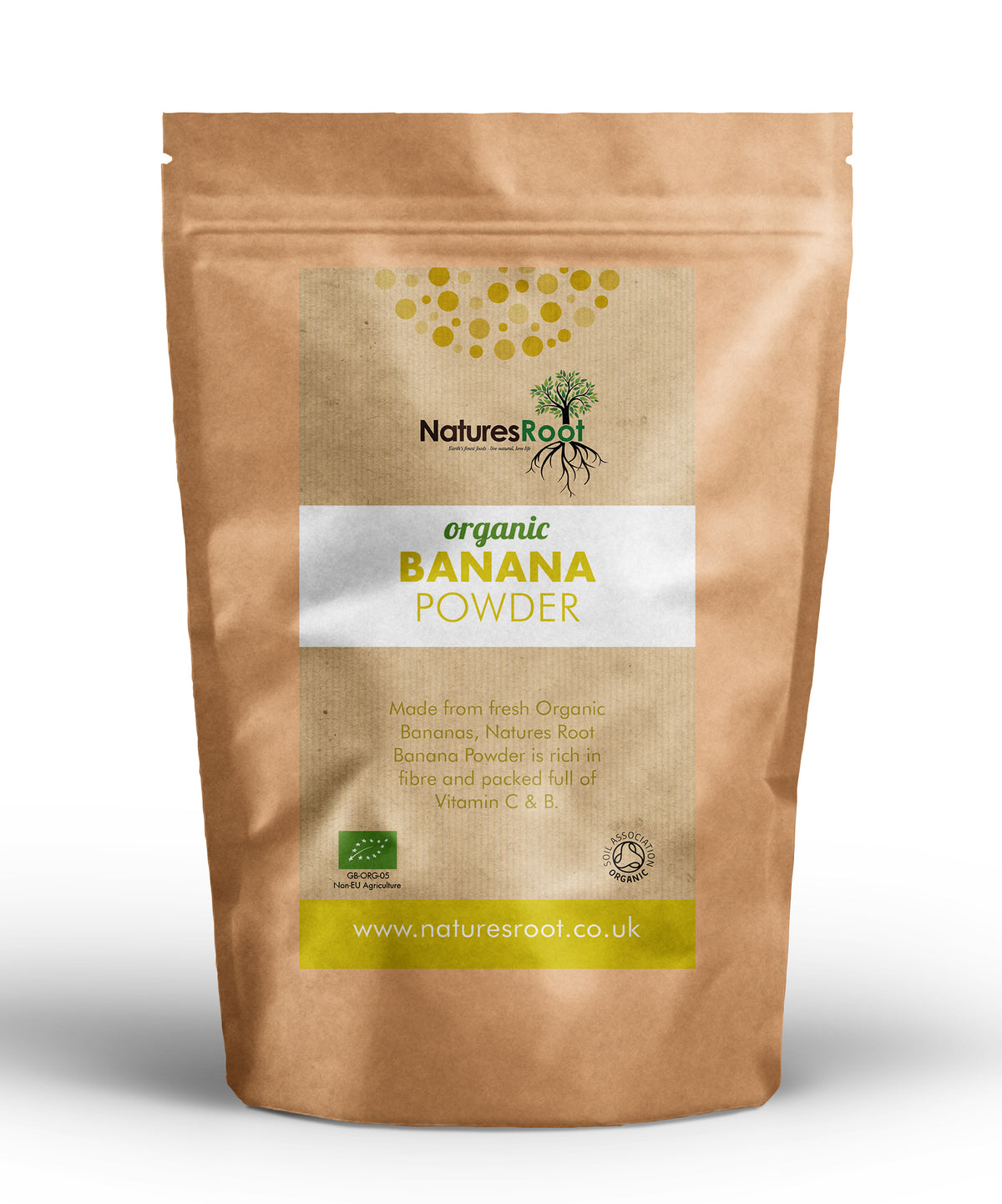 Bio-Bananenpulver von Nature's Root – 125 g
