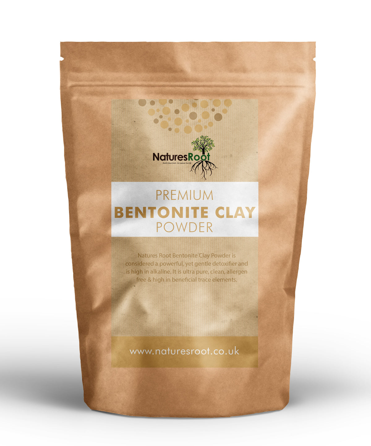 Premium Bentonit-Tonerde-Pulver von Nature's Root – 250 g