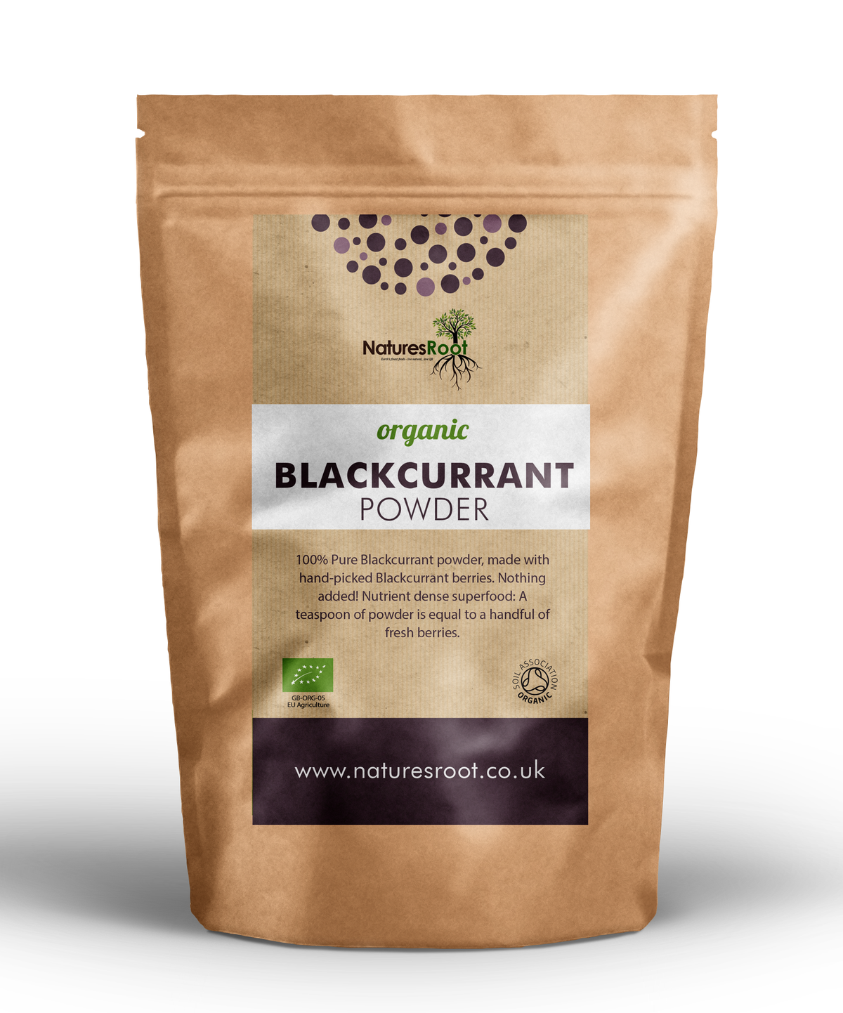 Organic Blackcurrant Powder by Nature's Root – 60g