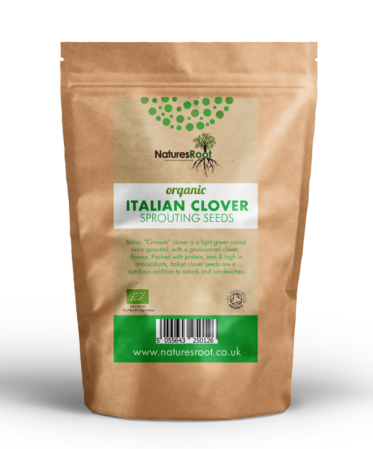Organic Italian Clover Sprouting Seeds by Nature's Root – 60g Culinary Spice Powder