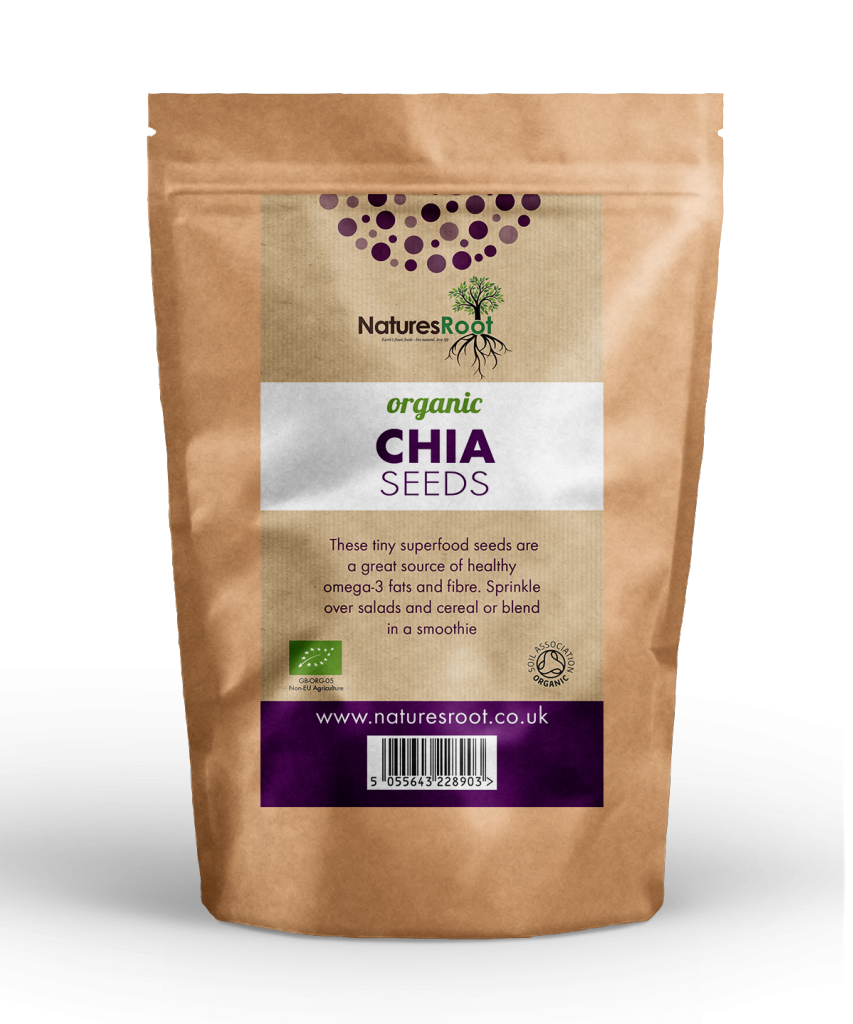 Organic Chia Seeds by Nature's Root – 250g
