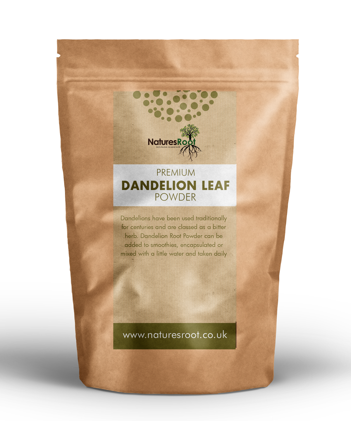 Premium Dandelion Leaf Powder by Nature's Root – 125g
