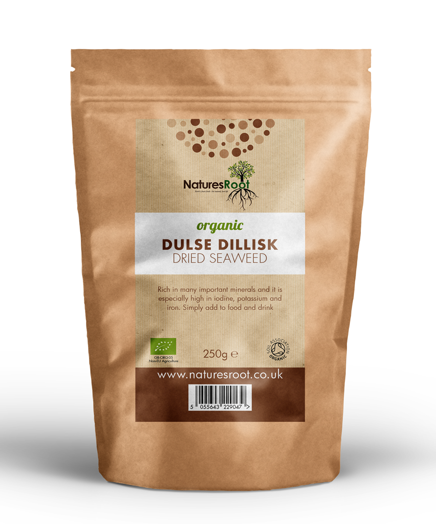 Organic Raw Dulse Dillisk Seaweed by Nature's Root – 30g