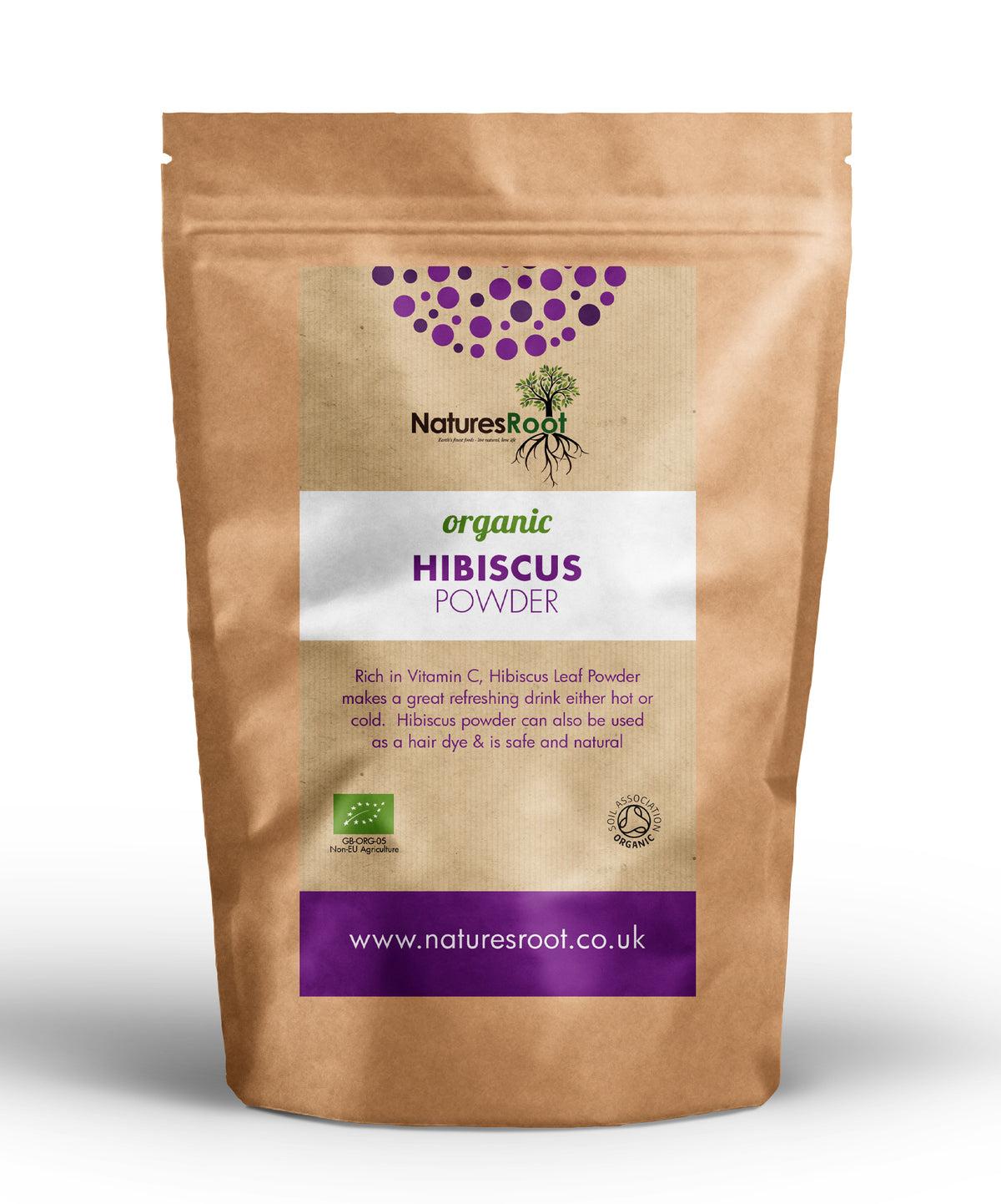Organic Hibiscus Powder by Nature's Root – 125g
