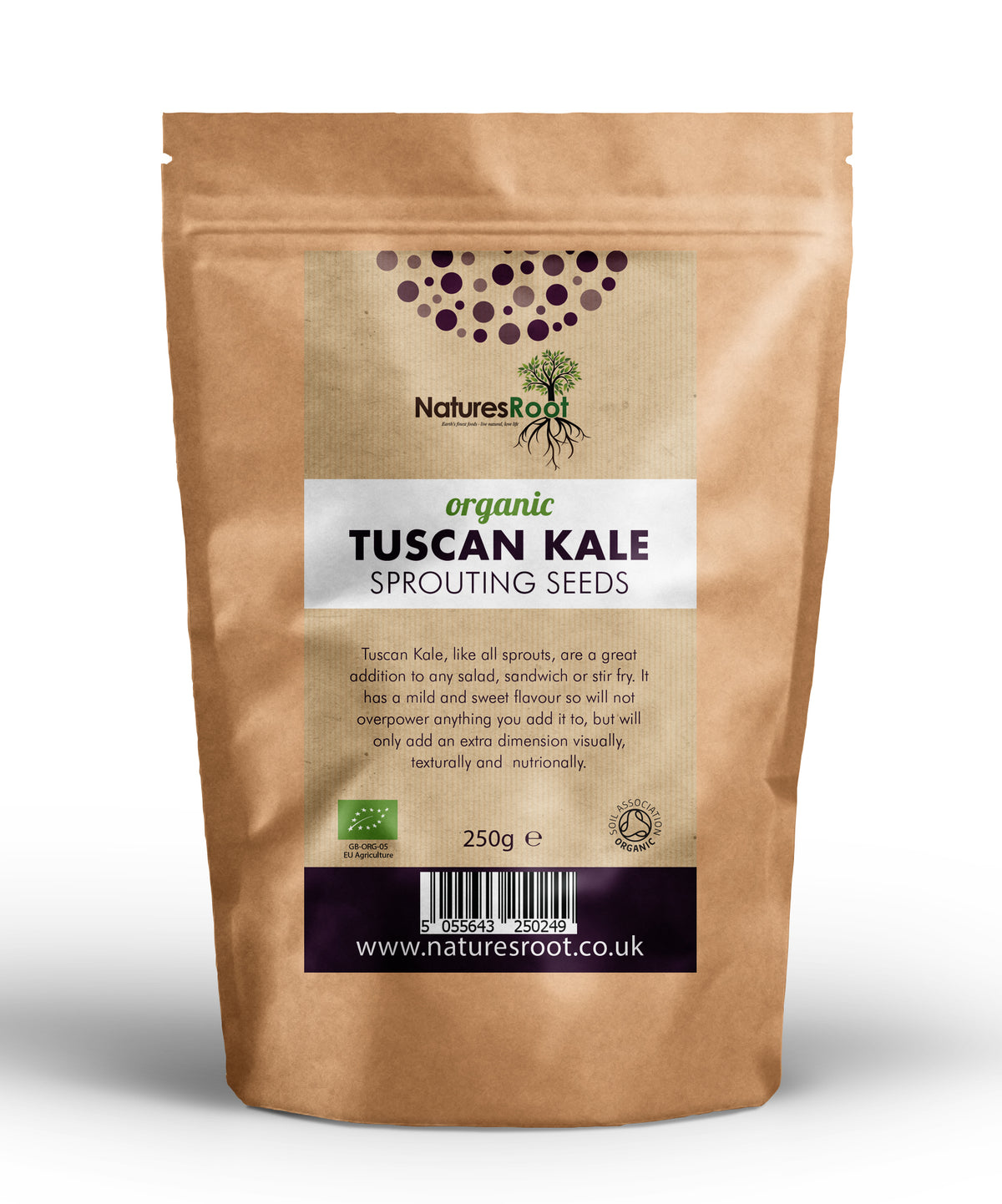 Organic Tuscan Kale Sprouting Seeds by Nature's Root – 60g