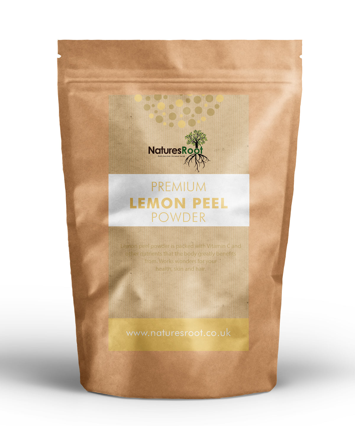 Premium Lemon Peel Powder by Nature's Root – 125g