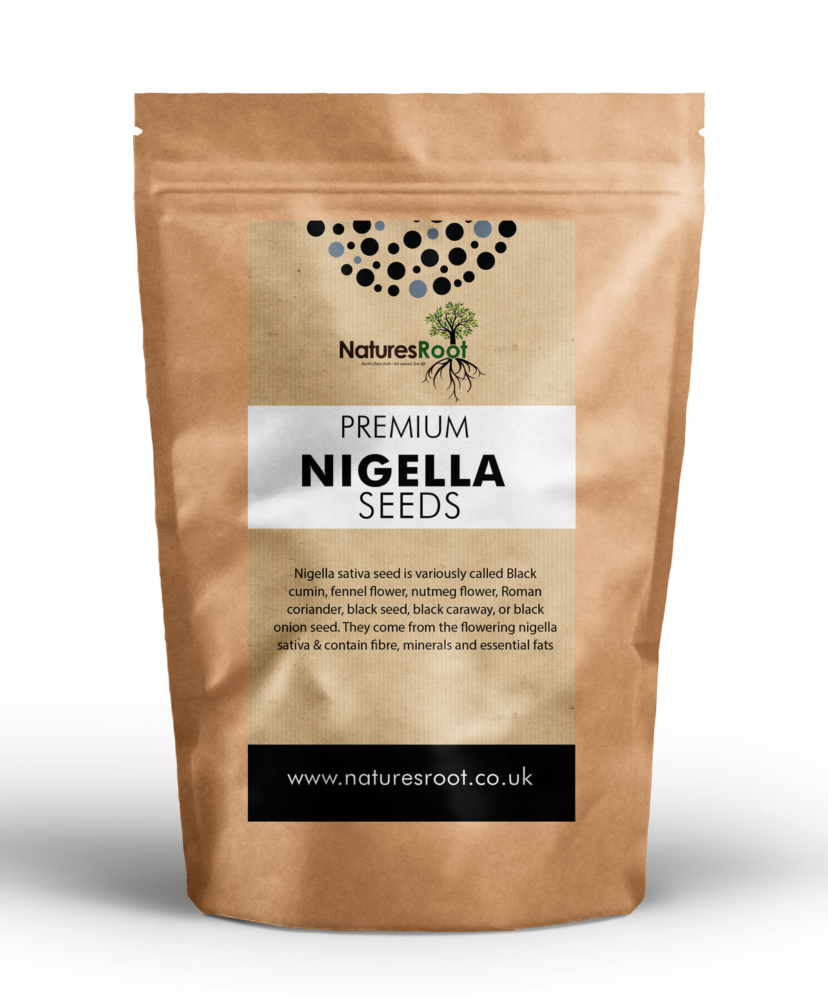 Premium Nigella-Sativa-Samen (Schwarzkümmel) von Nature's Root – 125 g