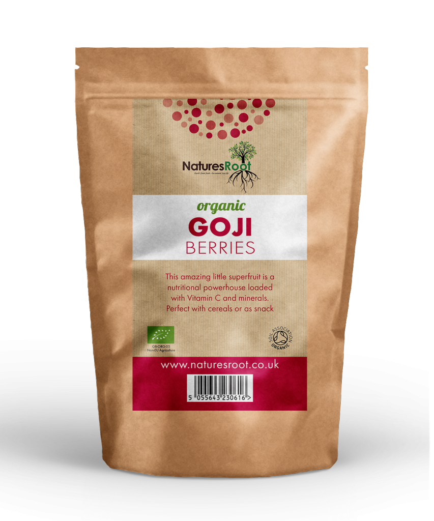 Organic Goji Berries by Nature's Root – 125g Natural Fruit Powder