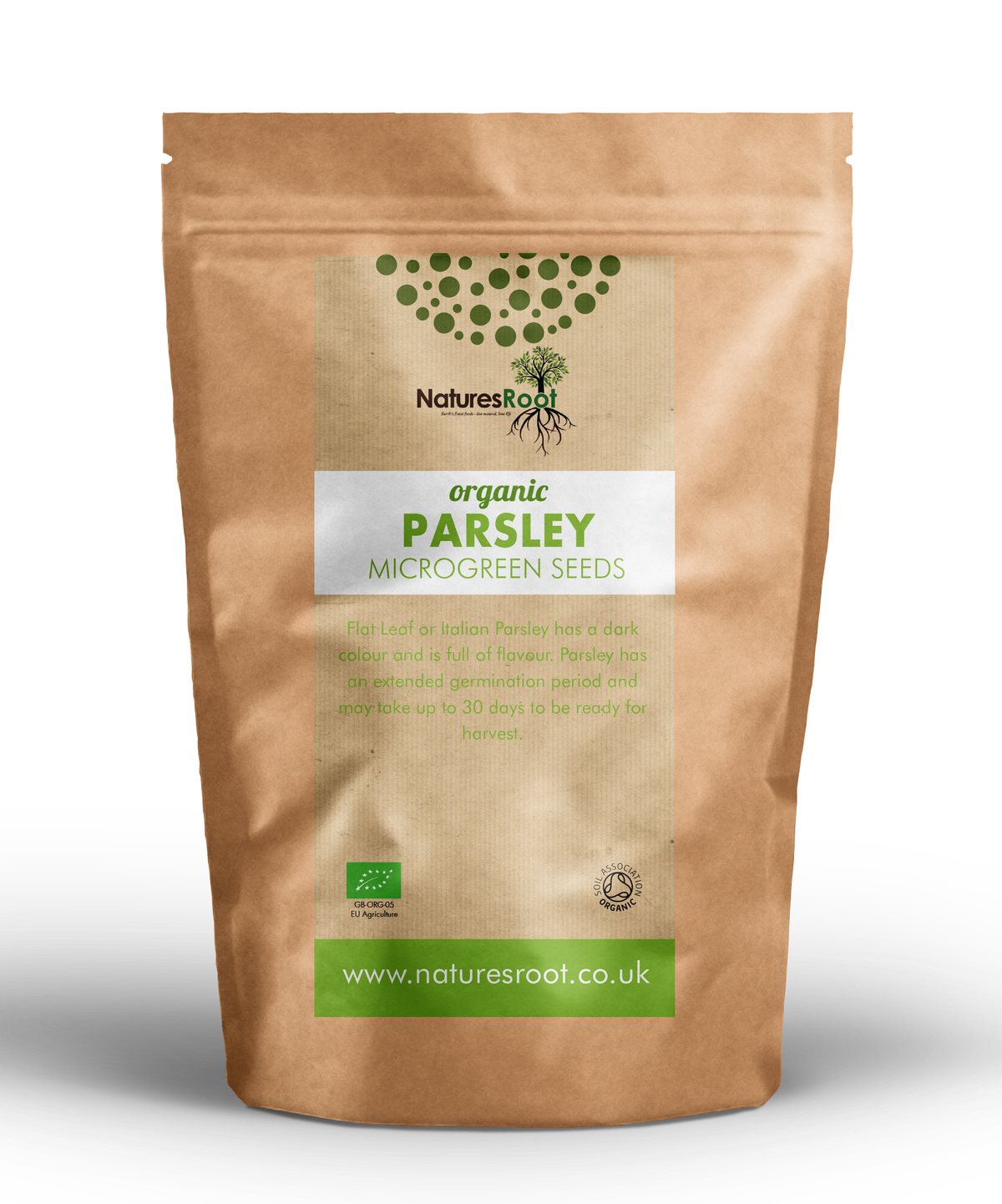 Organic Parsley Sprouting Seeds by Nature's Root – 60g