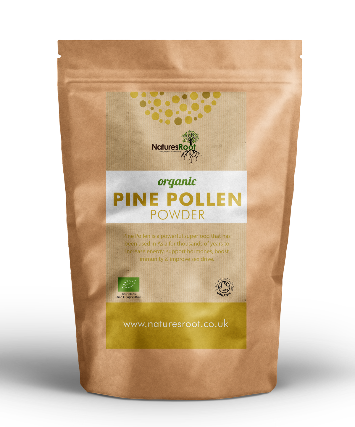 Premium Pine Pollen Powder by Nature's Root – 60g