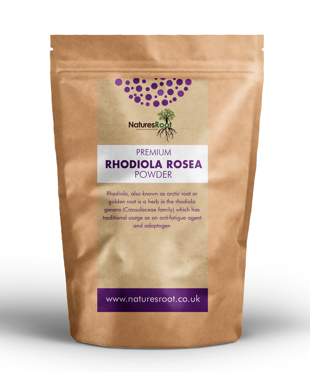 Premium Rhodiola Rosea Powder by Nature's Root – 125g