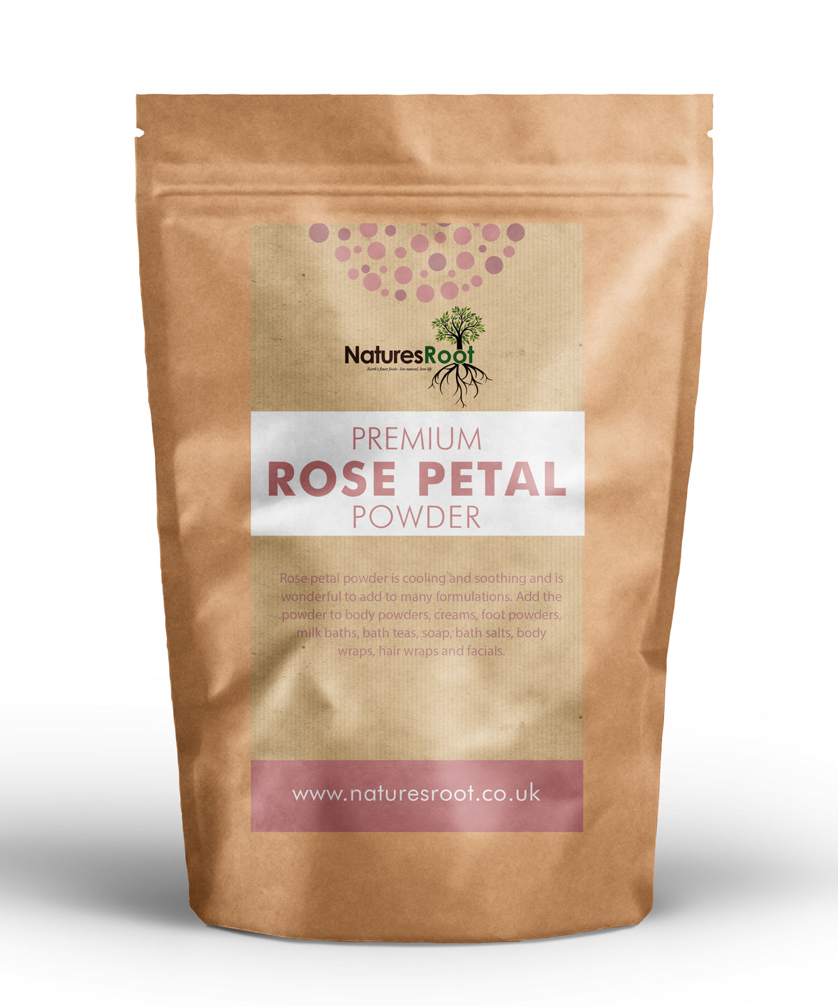 Premium Rose Petal Powder by Nature's Root – 125g