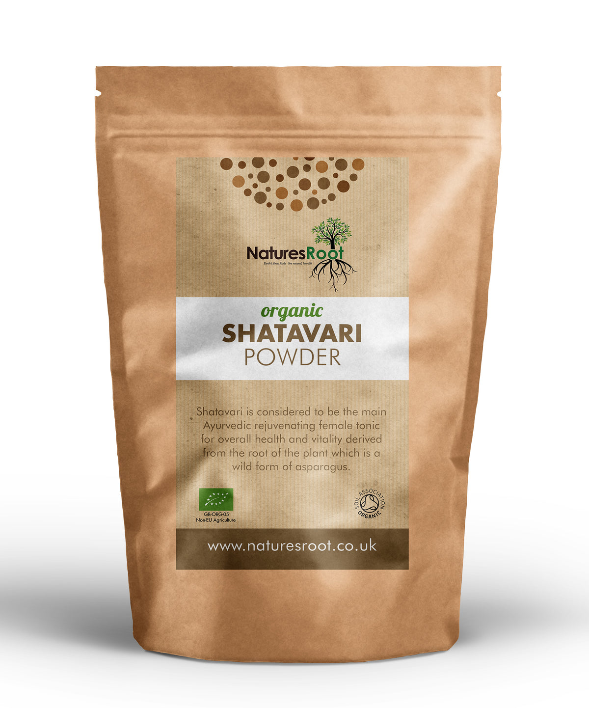 Bio-Shatavari-Pulver (Wilder Spargel) von Nature's Root – 125 g