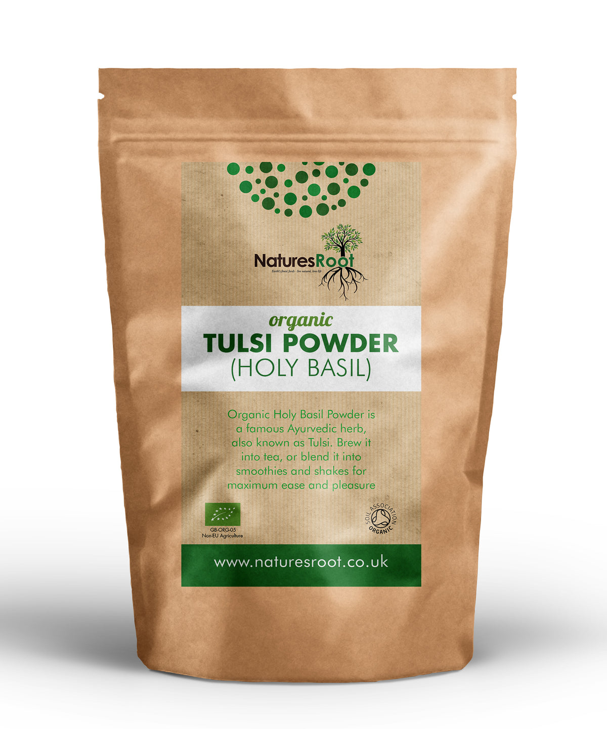 Organic Tulsi Powder (Holy Basil) by Nature's Root – 60g