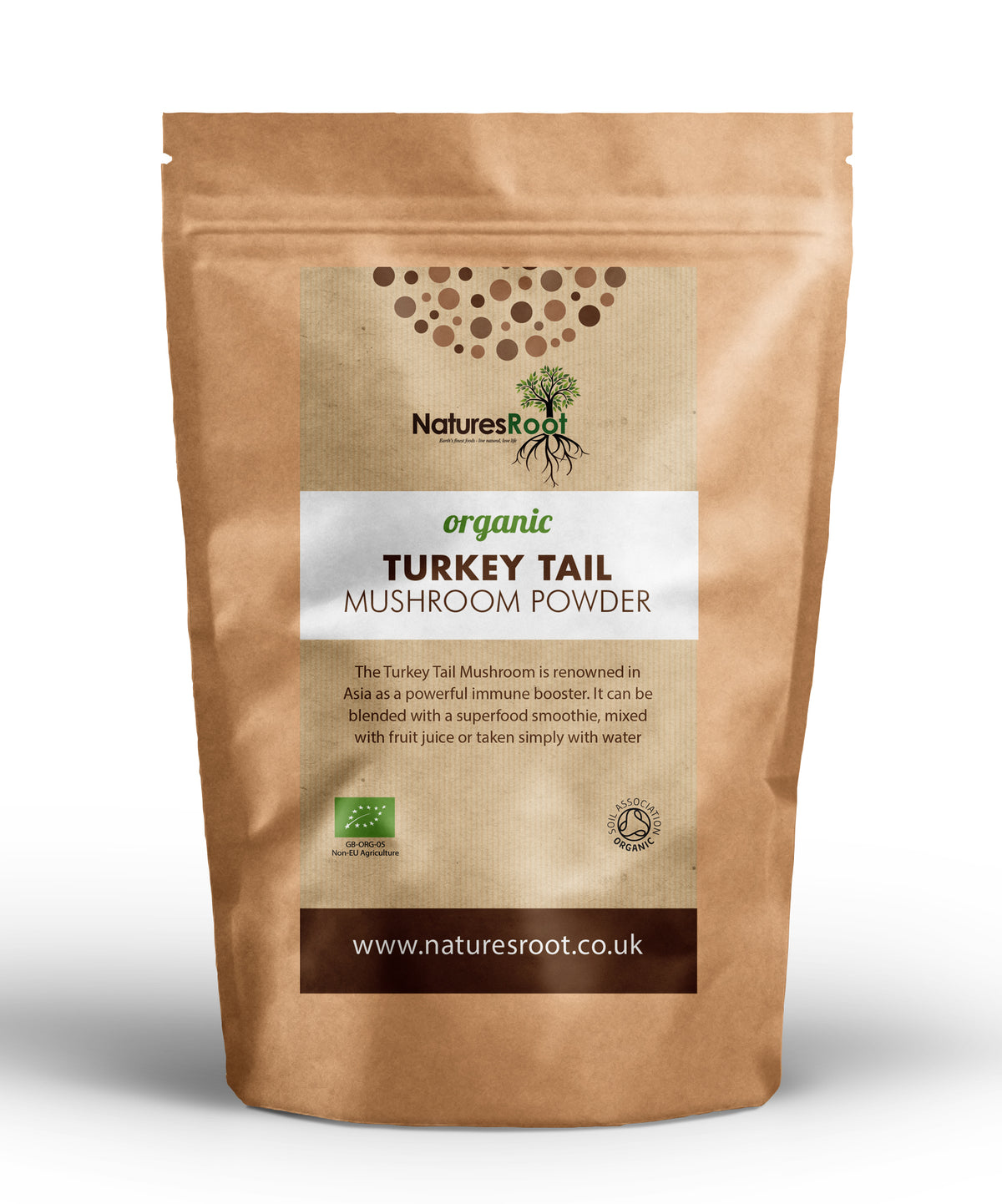 Organic Turkey Tail Mushroom Powder by Nature's Root – 60g