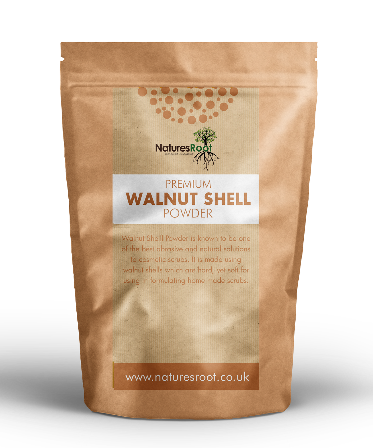 Premium Walnussschalen-Pulver von Nature's Root – 125 g